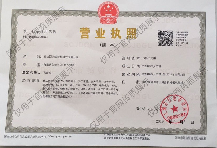 公司营业执照副本